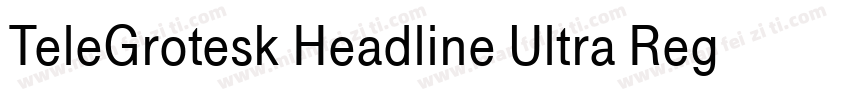 TeleGrotesk Headline Ultra Regular字体转换
